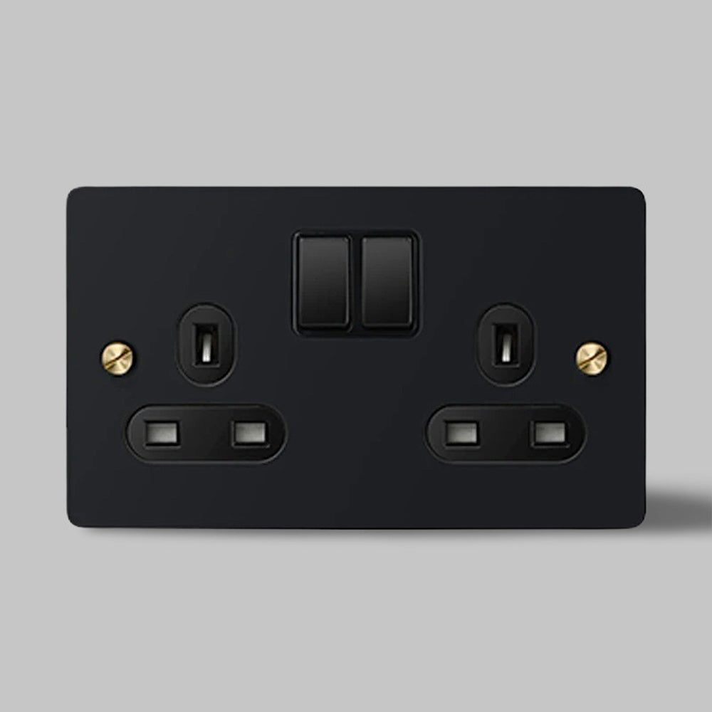 Brass & Bolt Co. 2G Plug Socket – Black