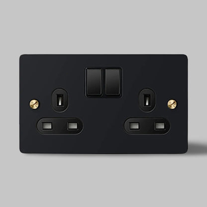 Brass & Bolt Co. 2G Plug Socket – Black