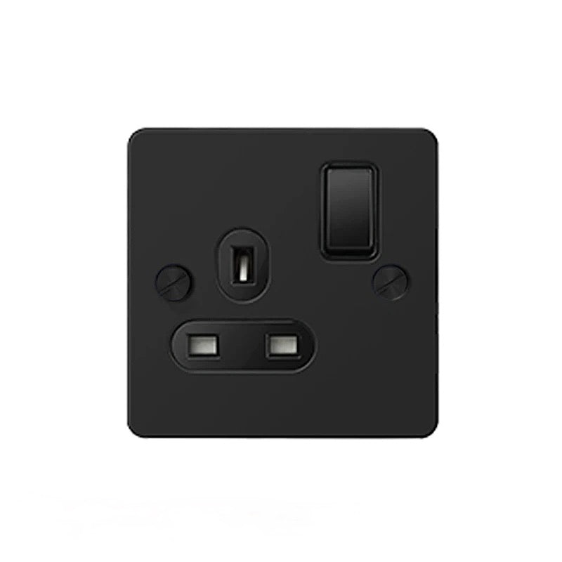 Brass & Bolt Co. 1G Plug Socket – Black